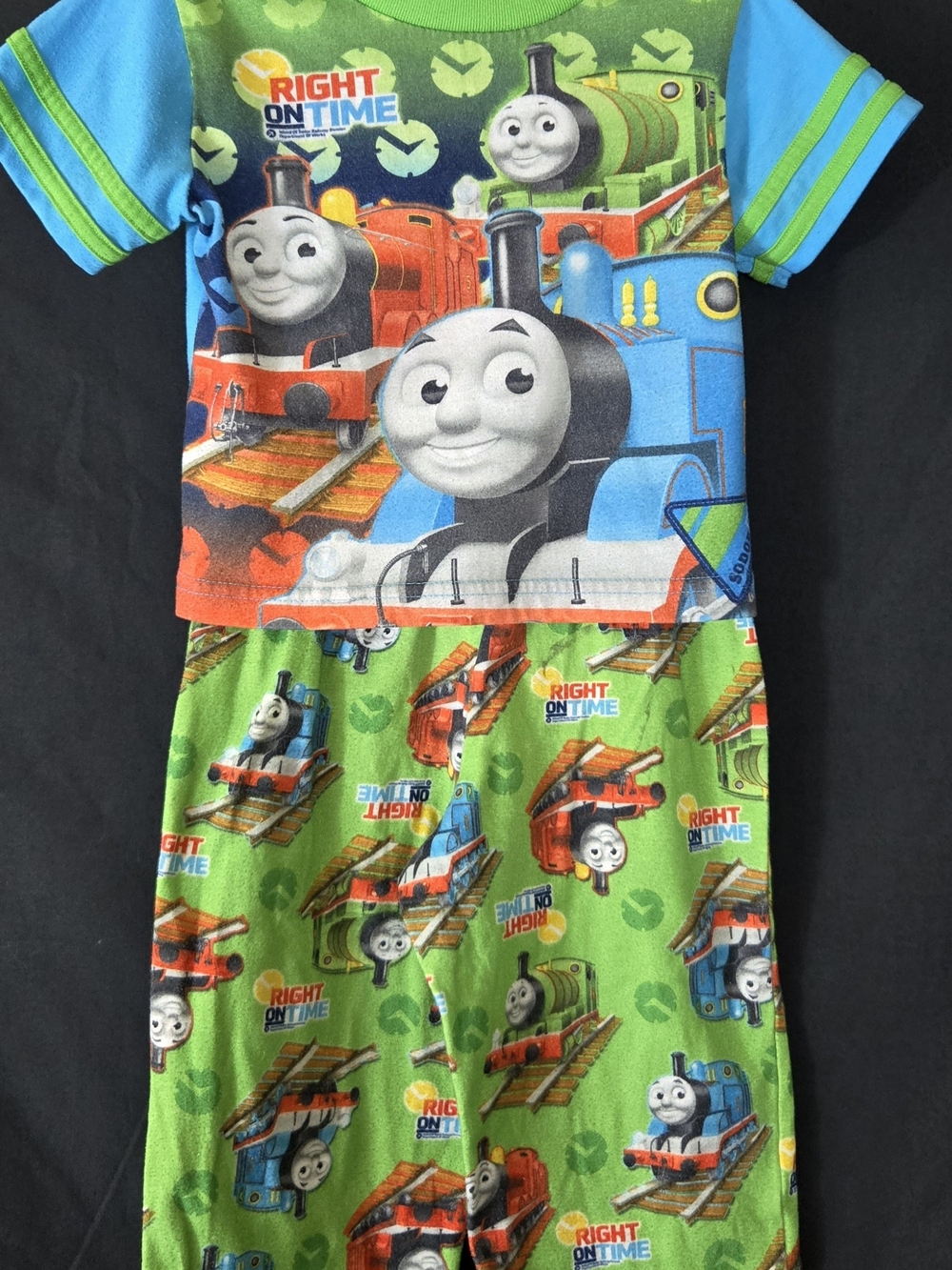 Thomas & Friends Short Sleeve Pajama Set in Blue & Green#695